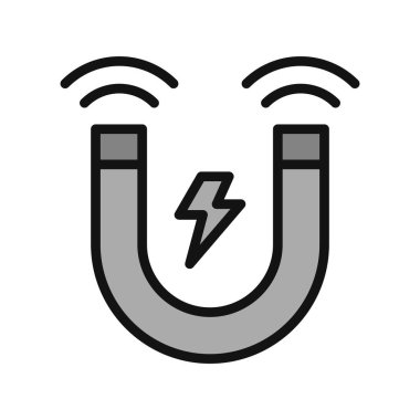 Mıknatıs Web simgesi vektör illüstrasyonu