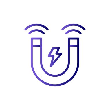 Mıknatıs Web simgesi vektör illüstrasyonu