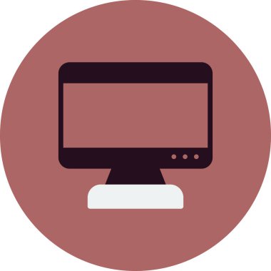 bilgisayar monitörü vektör simgesi