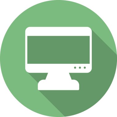bilgisayar monitörü vektör simgesi