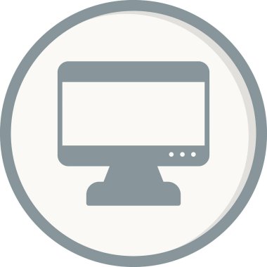 bilgisayar monitörü vektör simgesi
