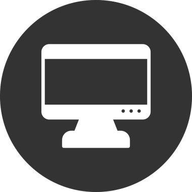 bilgisayar monitörü vektör simgesi