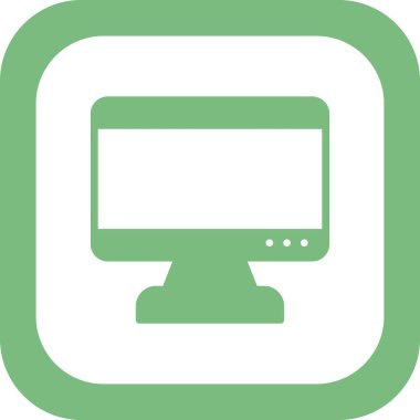 bilgisayar monitörü vektör simgesi