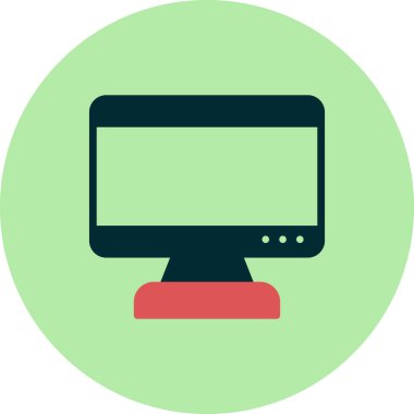 bilgisayar monitörü vektör simgesi