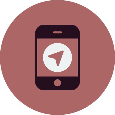 Web ve grafik tasarımınız için beyaz arkaplanda cep telefonu simgesi izole edildi