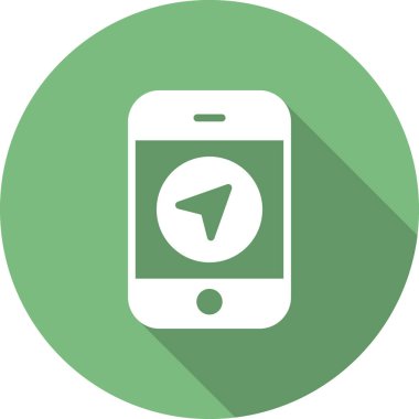 Web ve grafik tasarımınız için beyaz arkaplanda cep telefonu simgesi izole edildi