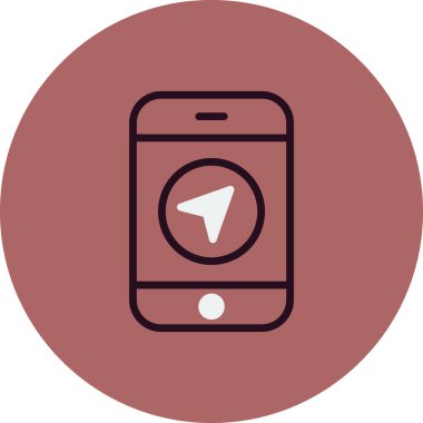 Web ve grafik tasarımınız için beyaz arkaplanda cep telefonu simgesi izole edildi