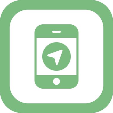 Web ve grafik tasarımınız için beyaz arkaplanda cep telefonu simgesi izole edildi