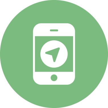 Web ve grafik tasarımınız için beyaz arkaplanda cep telefonu simgesi izole edildi