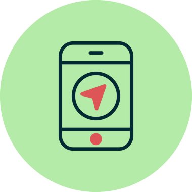 Web ve grafik tasarımınız için beyaz arkaplanda cep telefonu simgesi izole edildi