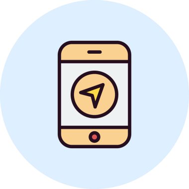 Web ve grafik tasarımınız için beyaz arkaplanda cep telefonu simgesi izole edildi