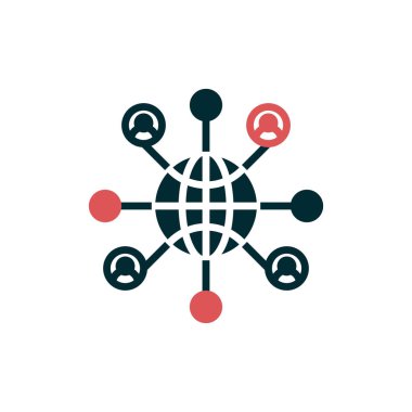 Kişisel ve ticari kullanım için ağ simgesi 