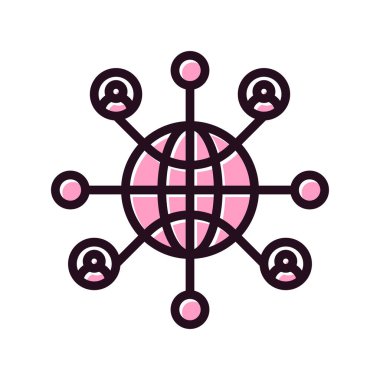 Kişisel ve ticari kullanım için ağ simgesi 