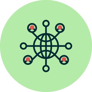 Kişisel ve ticari kullanım için ağ simgesi 