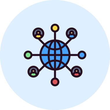 Kişisel ve ticari kullanım için ağ simgesi 