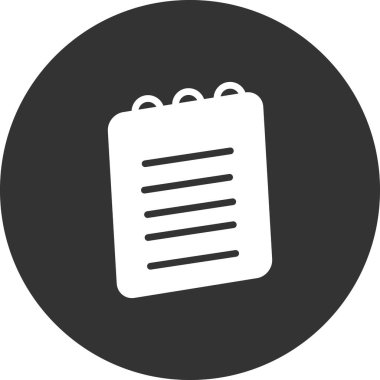 Basit simge vektör illüstrasyonunu not et 