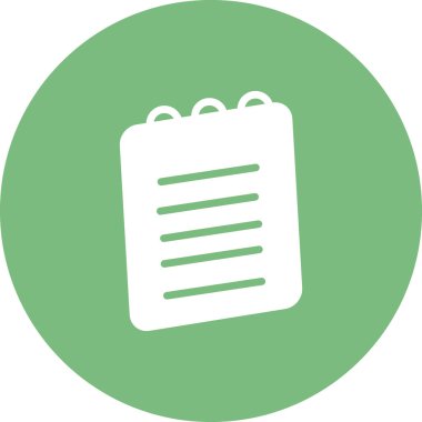 Basit simge vektör illüstrasyonunu not et 