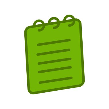 Basit simge vektör illüstrasyonunu not et 