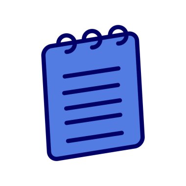 Basit simge vektör illüstrasyonunu not et 