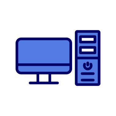 Bilgisayar simgesi, basit vektör illüstrasyonu