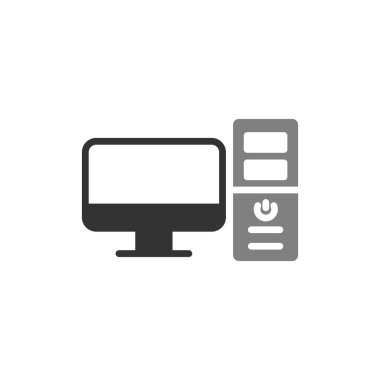 Bilgisayar simgesi, basit vektör illüstrasyonu