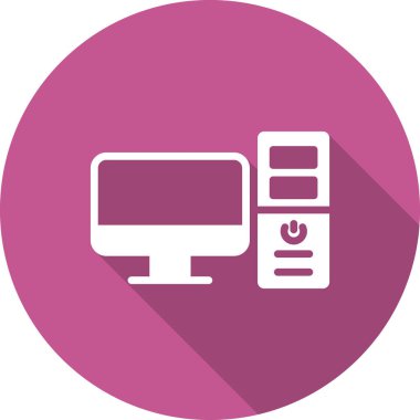 Bilgisayar simgesi, basit vektör illüstrasyonu