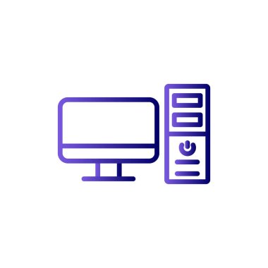 Bilgisayar simgesi, basit vektör illüstrasyonu