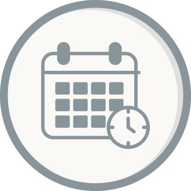 takvim vektörü ince çizgi simgesi