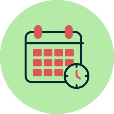 takvim vektörü ince çizgi simgesi