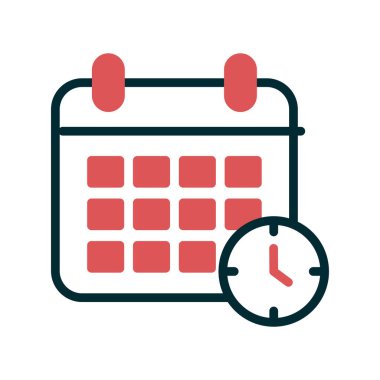 takvim vektörü ince çizgi simgesi