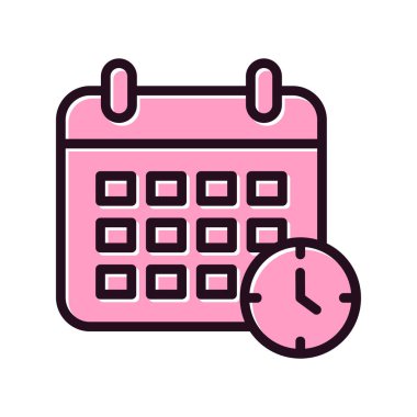 takvim vektörü ince çizgi simgesi