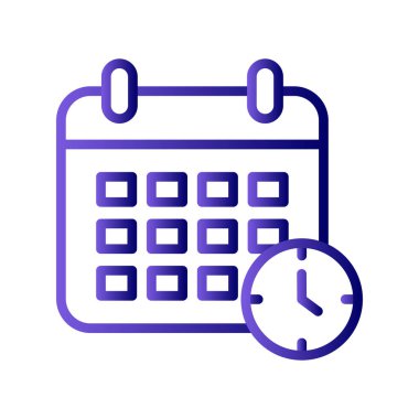 takvim vektörü ince çizgi simgesi