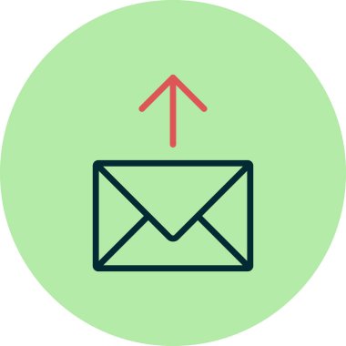 E- posta simgesi, vektör illüstrasyon tasarımı