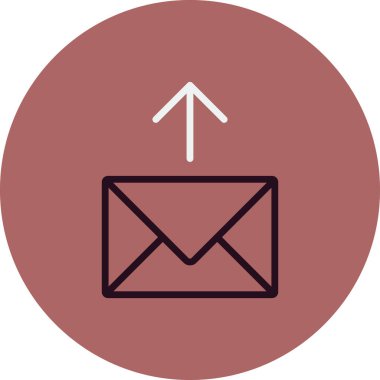 E- posta simgesi, vektör illüstrasyon tasarımı