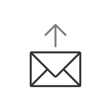 E- posta simgesi, vektör illüstrasyon tasarımı