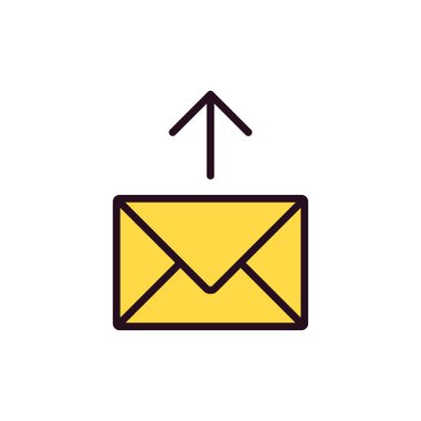 E- posta simgesi, vektör illüstrasyon tasarımı