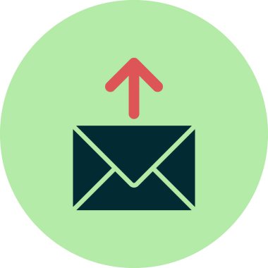 E- posta simgesi, vektör illüstrasyon tasarımı