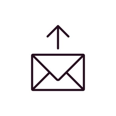 E- posta simgesi, vektör illüstrasyon tasarımı