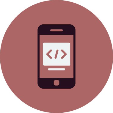 akıllı telefon, basit vektör illüstrasyon tasarımı