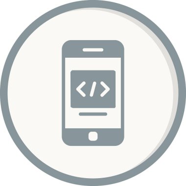 akıllı telefon, basit vektör illüstrasyon tasarımı