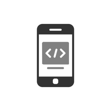 akıllı telefon, basit vektör illüstrasyon tasarımı