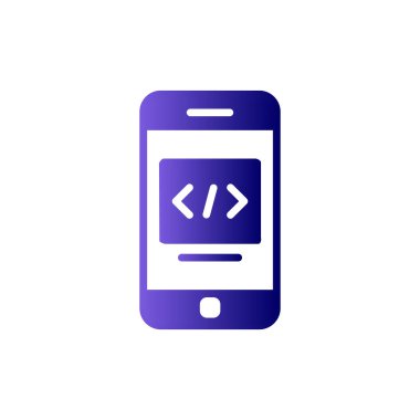akıllı telefon, basit vektör illüstrasyon tasarımı