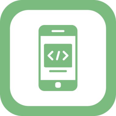 akıllı telefon, basit vektör illüstrasyon tasarımı