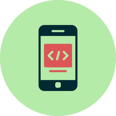 akıllı telefon, basit vektör illüstrasyon tasarımı