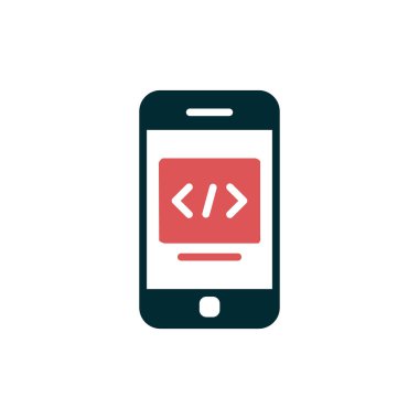 akıllı telefon, basit vektör illüstrasyon tasarımı