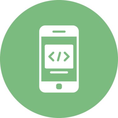 akıllı telefon, basit vektör illüstrasyon tasarımı