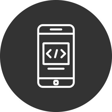 akıllı telefon, basit vektör illüstrasyon tasarımı