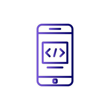 akıllı telefon, basit vektör illüstrasyon tasarımı