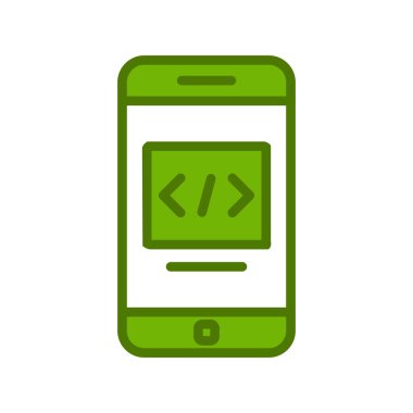 akıllı telefon, basit vektör illüstrasyon tasarımı