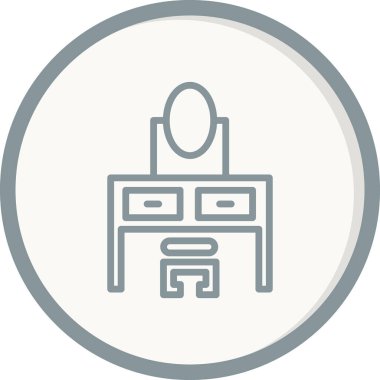 Masa. Web simgesi basit tasarım